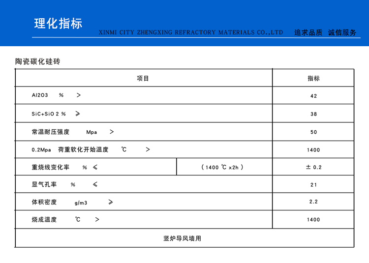 球團豎爐導風墻碳化硅磚(圖1)